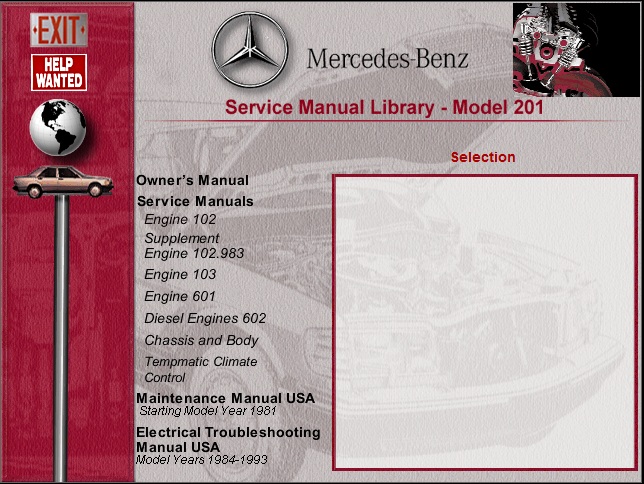 Service manuel Library w201.jpg